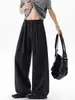 Pantalones Casuales de Rayas con Caída Estilo Old Money para Hombre, Verano Finos de Marca de Moda de Gama Alta Sueltos Rectos Casuales Ropa de Hombre