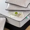 Novo Modelo 2026 Etileno PE Norma Nacional Tapete Refrescante com Listras Dinâmicas Sem Estampa, Lavável à Máquina, Disponível em Estilo Lençol e Estilo Lençol com Elástico