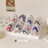 Suporte de Exibição Transparente à Prova de Poeira em Acrílico para Insígnias, Selado e à Prova de Umidade, Caixa de Exibição para Produtos de Anime