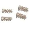 Taoxili Diamante Rosa Coração Doce Suave e Fofo Versátil Brilho Pérola Laço Strass Unhas Postiças Feitas à Mão
