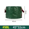 Sacos para coleta de folhas de jardim externos, sacos de tecido impermeáveis para jardinagem, sacos de armazenamento doméstico e sacos para coleta seletiva de lixo