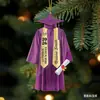Colgante de Mochila con Toga de Graduación de Máster Temporada de Graduación 2D Decoración de Acrílico Plano Transfronteriza para Espejo Retrovisor de Coche