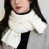 Bufanda de Punto Versátil de Color Sólido 2025 Nuevo Invierno Estilo Coreano de Alta Gama Protector de Cuello Cálido y Resistente al Frío
