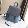 Mochila escolar mini de moda coreana color caramelo, mochila pequeña casual para mujer, mochila de estudiante de cuero PU