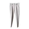 Pantalones Casuales de Hombre de Nueve Puntos Ajustados, Pantalones de Traje de Verano Negros de Caída de Alta Gama para Hombre
