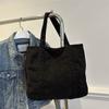 Bolso de mano vintage de lona de color liso, popular, artístico, sencillo, para estudiantes, bolso de hombro, moderno, 2024