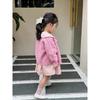 Conjunto de Vestido Floral para Niña 2026 Nuevo Estilo Primavera y Otoño Suéter Cardigan de Punto para Niños Conjunto de Dos Piezas para Bebé Niña