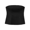 Moda feminina europeia e americana transfronteiriça, top wrap jeans mais vendido do AliExpress + calça plissada com efeito jeans