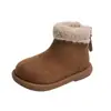 Botas Birkenstock Retro Francesas Ins Otoño e Invierno 2026 Nuevo Estilo Coreano Botines Cortos de Terciopelo para Niñas Zapatos de Algodón Peludos para Niños