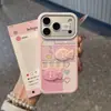 Funda 3D de pescado a cuadros adecuada para Apple 17 Pro Max, linda para niñas, ventana grande creativa para 16/15/14