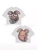 2026 Verano Hip-Hop Dibujos Animados Patrón Nuevo Transfronterizo Camiseta Estampada Estilo Harajuku Ropa de Manga Corta para Hombre