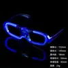 Gafas Luminosas de Barra Fiesta Año Nuevo Cumpleaños Gafas para Niños Luz Fría Parpadeantes Persianas Amor Cuadrado Luz Fría