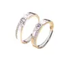 Anillos de Pareja Eternidad para Hombres y Mujeres, Anillos Simples Ajustables para Propuesta, Boda, Año Nuevo, Regalo del Día de San Valentín