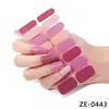 Zhengxiang Transfronterizo Pegatinas para Manicura de 16 Dedos Polvo de Cebolla Pegatinas para Uñas de Color Sólido Venta Caliente de Comercio Exterior Pegatinas Simples para Manicura Pegatinas Completas Personalizadas