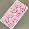 Rosa Preservada B, Cabezas de Flor de Rosa de 4-5 cm, Ramo Hecho a Mano, Adorno de Coche de Oso Pequeño, Marco de Fotos, Cúpula de Vidrio, Material de Regalo