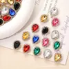 Venda Quente Transfronteiriça 7*10 Gota d'Água Colorida Acrílico Garra Dourada Garra de Girassol Strass para Costura à Mão Acessórios de Cabelo DIY e Decorações de Sapatos