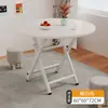 Mesa Pequeña, Mesa Plegable, Mesa de Comedor, Tipo Doméstico, Mesa Redonda Simple, Casa de Alquiler, Portátil para Exteriores, Mesa de Comedor para Puesto, Mesa Cuadrada