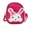 Bolsa transversal de um ombro, costas duplas, multifuncional, 3 usos, jardim de infância, infantil, feminina, bebê, portátil, mini bolsa de ombro duplo, coelho de orelhas compridas
