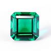 Wilson joyería anillo gema esmeralda cara piedra principal cuadrado biselado coche plano esmeralda de Zambia piedra desnuda mayoreo