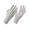 Guantes de Protección Solar Delgados Resistentes a los Rayos UV Antideslizantes Transpirables Para Conducir Pantalla Táctil Verano para Mujer Guantes de Seda Helada para el Sol