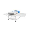 Máquina multifuncional de unión por fusión en caliente para pre-costura en fábricas de ropa y materiales para calzado, con equipo de secado, planchado, estampado en caliente y transferencia térmica.