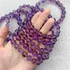 Pulsera de Amatista Boliviana 7A 10 12mm Amatista morado claro Pulsera de Anillo Único Pulsera Venta al por Mayor