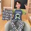 Nuevo Estilo Conjunto de Pijama de Verano para Niños con Mangas Cortas y Pantalones Largos, Ropa de Casa tipo Algodón para Niños Grandes, Conjunto Delgado de Tres Piezas para Niños