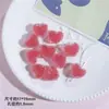 Ins elegante caramelo azúcar corazón de melocotón amor con cuentas diy aretes hechos a mano joyería pulsera collar accesorios material