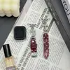 [Correa de Reloj] Adecuada para Apple S12iwatch Correa de Reloj con Patrón de Estrella Incrustada de Diamantes en Forma de Cruz S10987Se Muñequera de Reloj