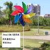 Juguetes plásticos transfronterizos de ocho pétalos para niños, molinillo de viento colorido, color, DIY, regalo para jardín de infantes, decoración de jardín, venta al por mayor