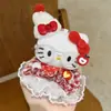 Super Lindo Colgante de Peluche Genuino de Kt Cat Llavero de Muñeca Hello Kitty Colgante para Delantal DIY
