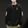Nueva Camiseta de Manga Larga con Cuello Redondo para Primavera y Otoño 2025, Sudadera Gruesa Versátil de Moda, Camiseta Básica Unisex