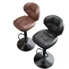 Silla alta de barra para uso doméstico, altura ajustable, silla de barra de lujo ligero con respaldo, taburete de barra para caja registradora de recepción, taburete alto