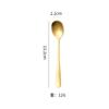 Cuchara Pequeña Pulida Acero Inoxidable 304 Cuchara de Café Mini Cuchara Mezcladora Cuchara para Helado Postre Cuchara de Cocina para Condimentos