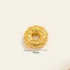 Banho de Cobre Ouro Verdadeiro 18K Pingente Estilo Chinês Pingente de Óleo Gota Ouro Antigo Sinoscópio Pingente Contas Espaçadoras Acessórios Material Acessórios DIY