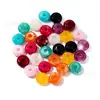 Cuentas de Ábaco Acrílicas Retro Transfronterizas de Agujero Grande de 18x18 mm, Cuentas Sueltas para Pulsera, Collar, Bolso, Cadena de Teléfono DIY
