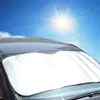 Para-sol grande para carro de caminhão, painel de isolamento térmico frontal, tapete à prova de luz, para-sol de folha de alumínio 220*70cm