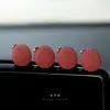 Enfeites de Carro, Decorações para Tela de Console Central de Lichia Simulada, Enfeites de Carro Criativos Personalizados de Desenho Animado Fofo
