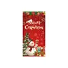Tecido de fundo de Natal para comércio exterior da Amazon transfronteiriço para decoração de porta, montagem de festa e cobertura de porta tipo bandeira de meia-lua