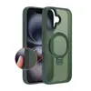 Adequado para Apple 15 iPhone 15 Resistente a Manchas Botão AI Sensor Câmera Suporte Magnético Sensação de Pele Capa de Celular Dois em Um