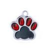 Pingente para animais de estimação pingando óleo doce cor pegadas de cachorro garra de gato DIY jóias acessórios lettering pet collar listagem