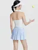 Novedad Otoño/Invierno 2026 Ropa de Yoga para Mujer Falda plisada tipo acordeón con forro Falda de Tenis Alta Elasticidad Transpirable Falda Corta Deportiva