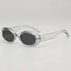 Óculos de Sol Cat-Eye para Mulheres, Estilo Europeu e Americano, Armação Oval Pequena, Escolhas de Influenciadores da Moda, Óculos de Sol Retrô Americanos