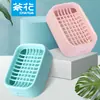Plato de Jabón de Doble Capa con Drenaje de Camelia para Baño Inodoro Simple Práctico Ligero Plato de Jabón sin Tapa Envío Gratis