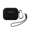 Adecuado para Auriculares Bluetooth Inalámbricos Apple AirPods Pro de 3ª Generación Pro3 Hebilla Funda de Silicona Nueva Funda para Auriculares