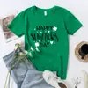 2025 Fiesta Independiente de Comercio Exterior St Creativo. Camiseta Informal Suelta de Manga Corta Estampada para el Día de San Patricio para Hombres y Mujeres