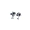 Pendientes de Cruz de Plata de Ley S925 para Mujer, Diseño de Nicho, Gama Alta, Lujo Ligero, Pendientes Versátiles, Nuevo Estilo de Moda 2026