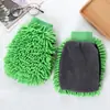 Luvas de Lavagem de Carro de Microfibra Chenille 25cm x 20cm Luvas de Lavagem Sem Arranhões Luvas de Limpeza e Secagem Aveludadas Absorventes de Dupla Face para Lavagem de Carro Limpeza Doméstica