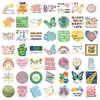 50 Pegatinas Originales de Dibujos Animados sobre Salud Mental tipo Graffiti Pegatinas Impermeables DIY para Diarios, Guitarras, Maletas y Cuadernos