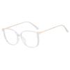 Nuevos lentes de lectura anti-luz azul estilo celebridad de internet con pedrería, montura grande, montura artística para mujer, lentes para hipermetropía, lentes lisos combinables